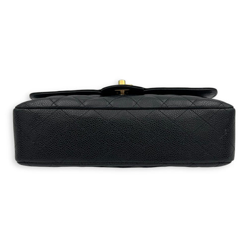 Chanel Classic Shoulder Bag Medium Black in Caviar Leather, Gold hardware_5
