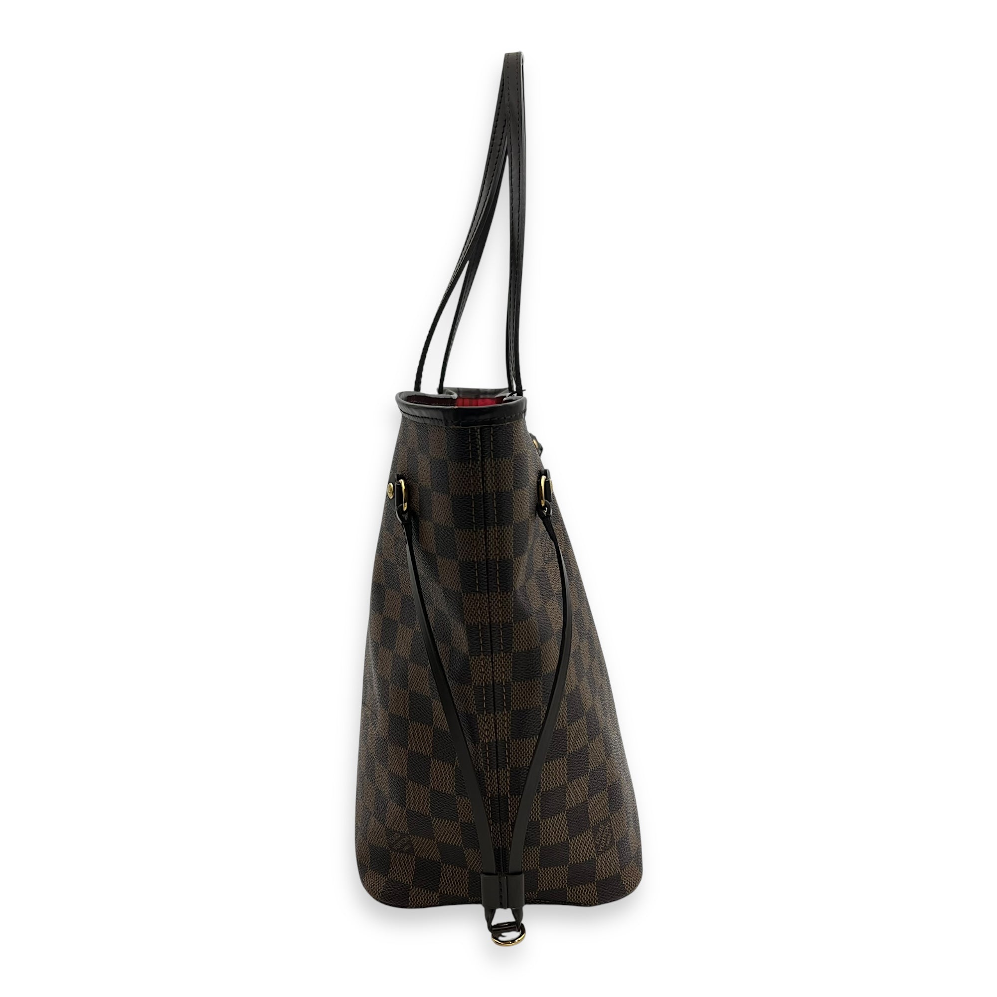 Louis Vuitton Neverfull Tote Bag MM Brown in Coated Canvas, Gold hardware_4