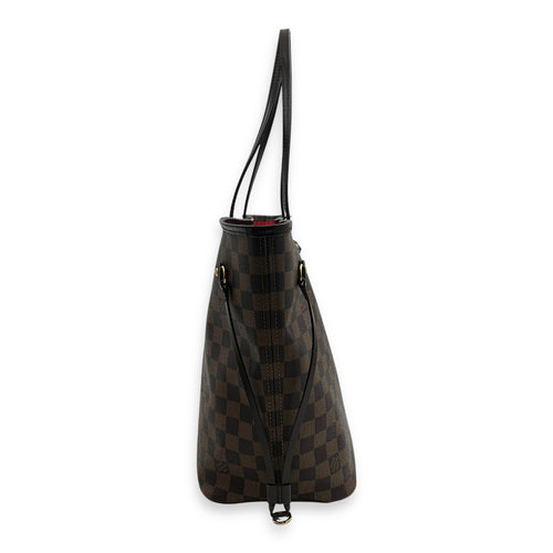 Louis Vuitton Neverfull Tote Bag MM Brown in Coated Canvas, Gold hardware_4