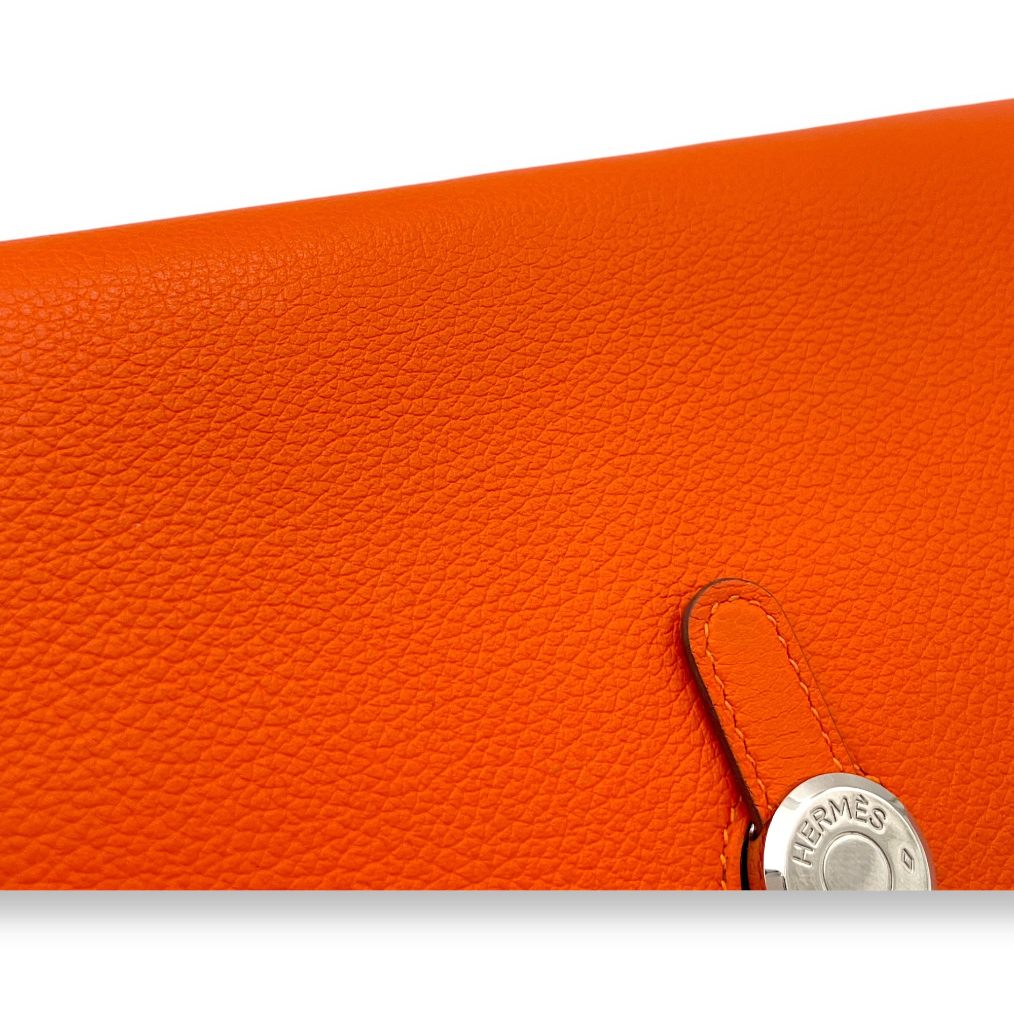 Dogon Orange in Calfskin, Palladium hardware