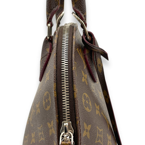 Alma Top Handle Bag Brown in Monogram Coated Canvas, Gold hardware