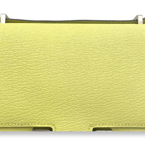 Constance 18 Jaune Bourgeon in Chevre Leather, Palladium hardware