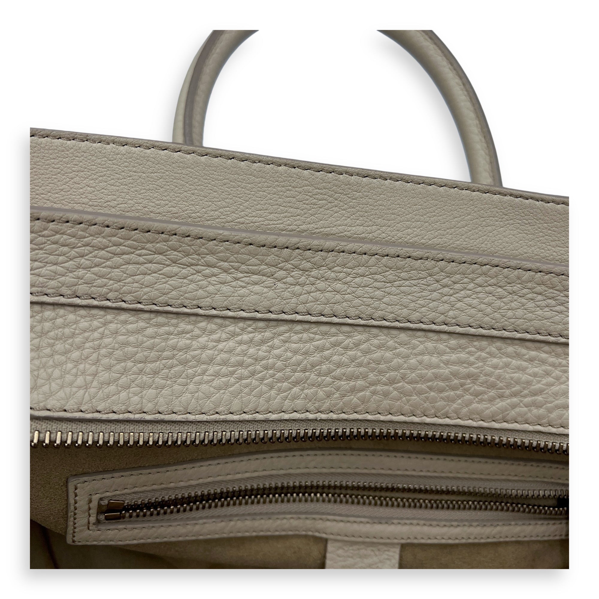 Celine Luggage Mini Top handle bag in Calfskin, Gold