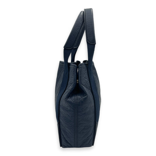 Cabas Top Handle Bag XS Blue in Lambskin