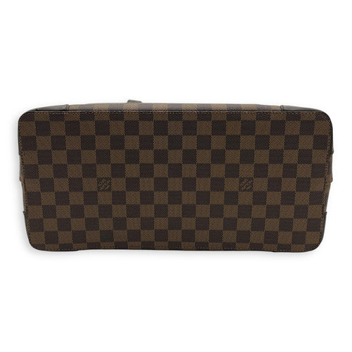 Louis Vuitton Hampstead Shoulder Bag Damier Ebene in Coated Canvas, Gold hardware_5