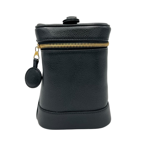 Chanel CC Vanity Bag Black in Caviar Leather, Gold hardware_4