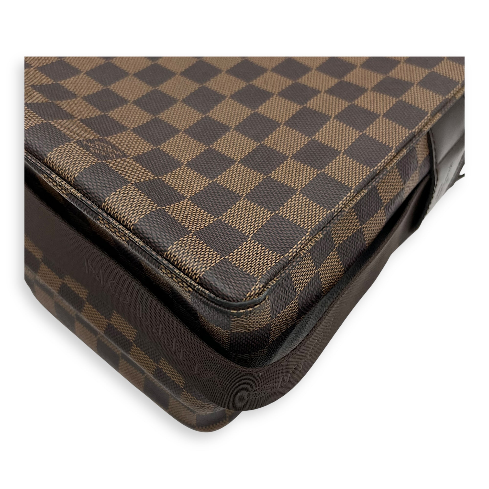 Louis Vuitton broadway Messenger Brown in Coated Canvas, Silver hardware_12