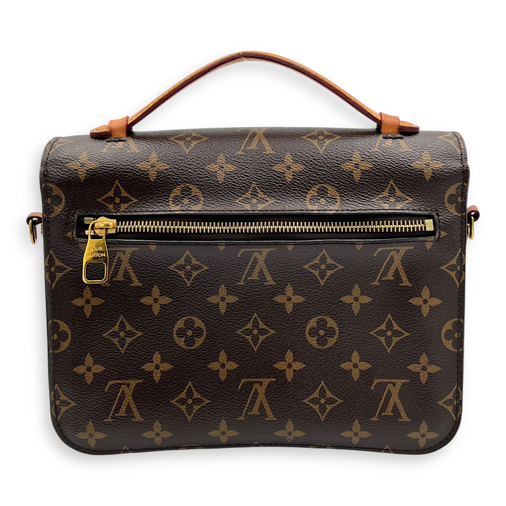 Louis Vuitton Metis Crossbody Bag Brown in Monogram Coated Canvas, Gold hardware_2