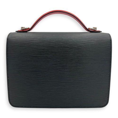 Louis Vuitton Monceau Black Top Handle Bag in Epi Leather, Silver hardware_2