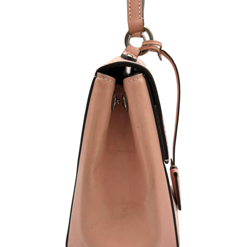 Cluny BB Pink Top Handle Bag in Epi Leather, Silver hardware