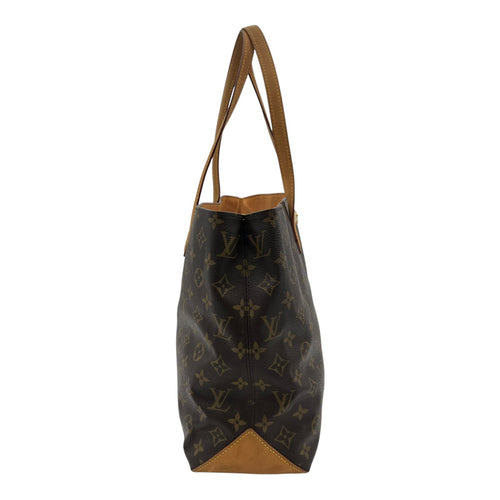 Wilshire Tote Bag MM Brown in Monogram Coated Canvas, Gold hardware