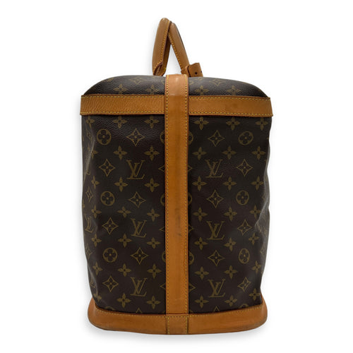 Cruiser Top Handle Bag Brown in Monogram Coated Canvas, Gold hardware