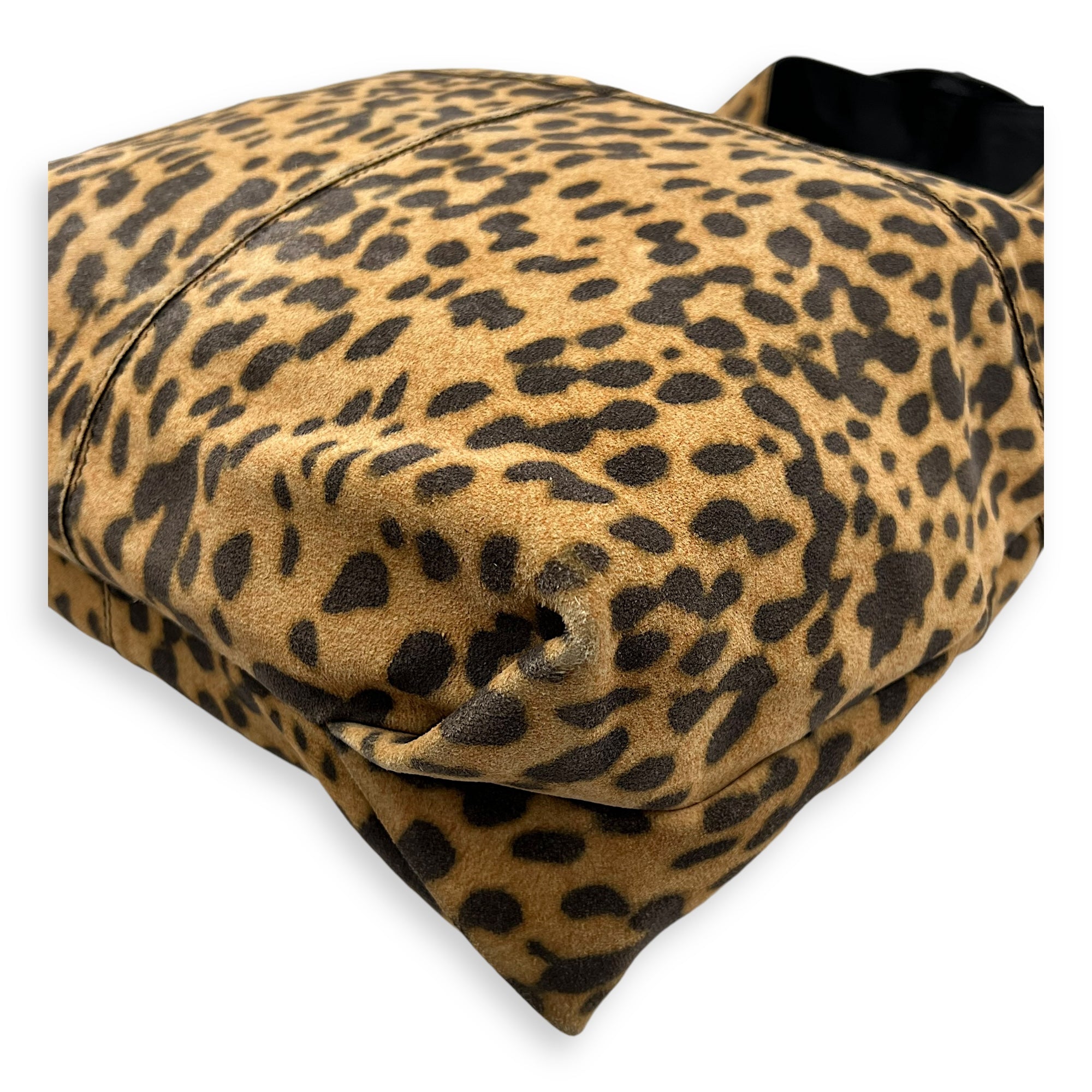 Givenchy George V Leopard Print Tote Bag in Suede Leather_12