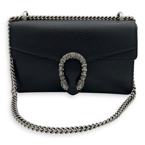 Gucci Dionysus Crossbody Bag Black in Calfskin, Ruthenium hardware_13