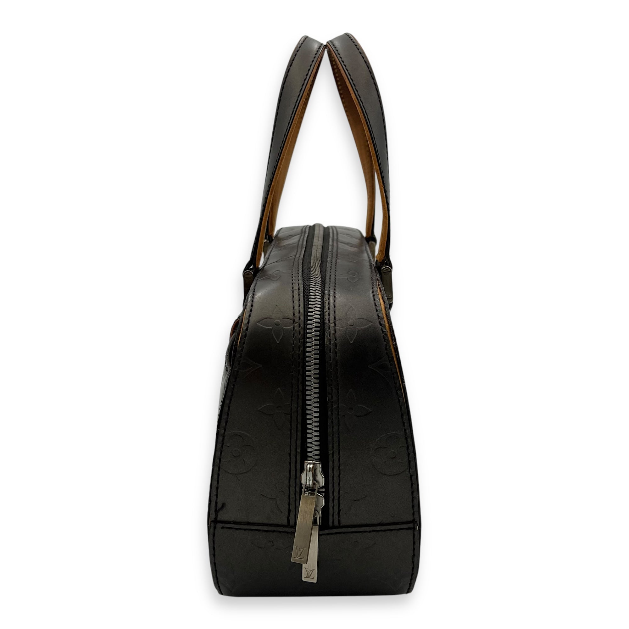 Louis Vuitton Shelton Top Handle Bag Grey in Others, Silver hardware_4