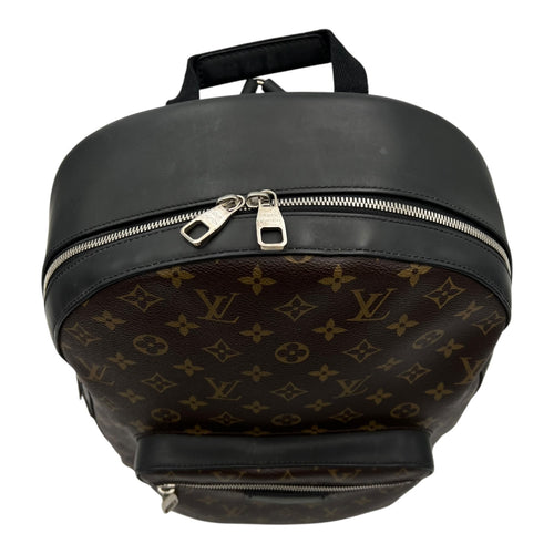 Louis Vuitton Macassar Backpack Brown in Monogram Coated Canvas, Silver hardware_8