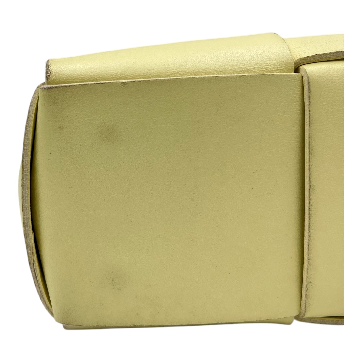 Bottega Veneta Arco Yellow Tote Bag in Lambskin_8