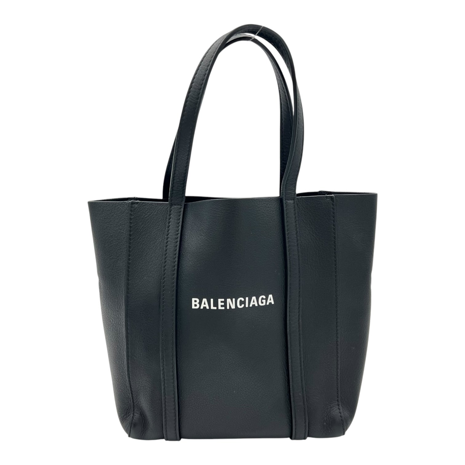 Balenciaga Everyday Tote Bag Black in Calfskin, Silver hardware_1