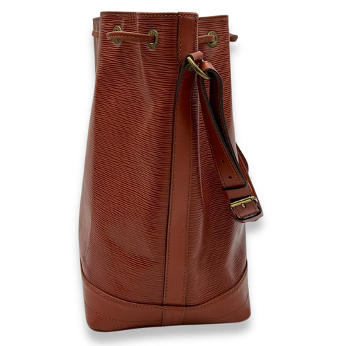 Louis Vuitton Noe GM Brown Bucket Bag in Epi Leather, Gold hardware_4