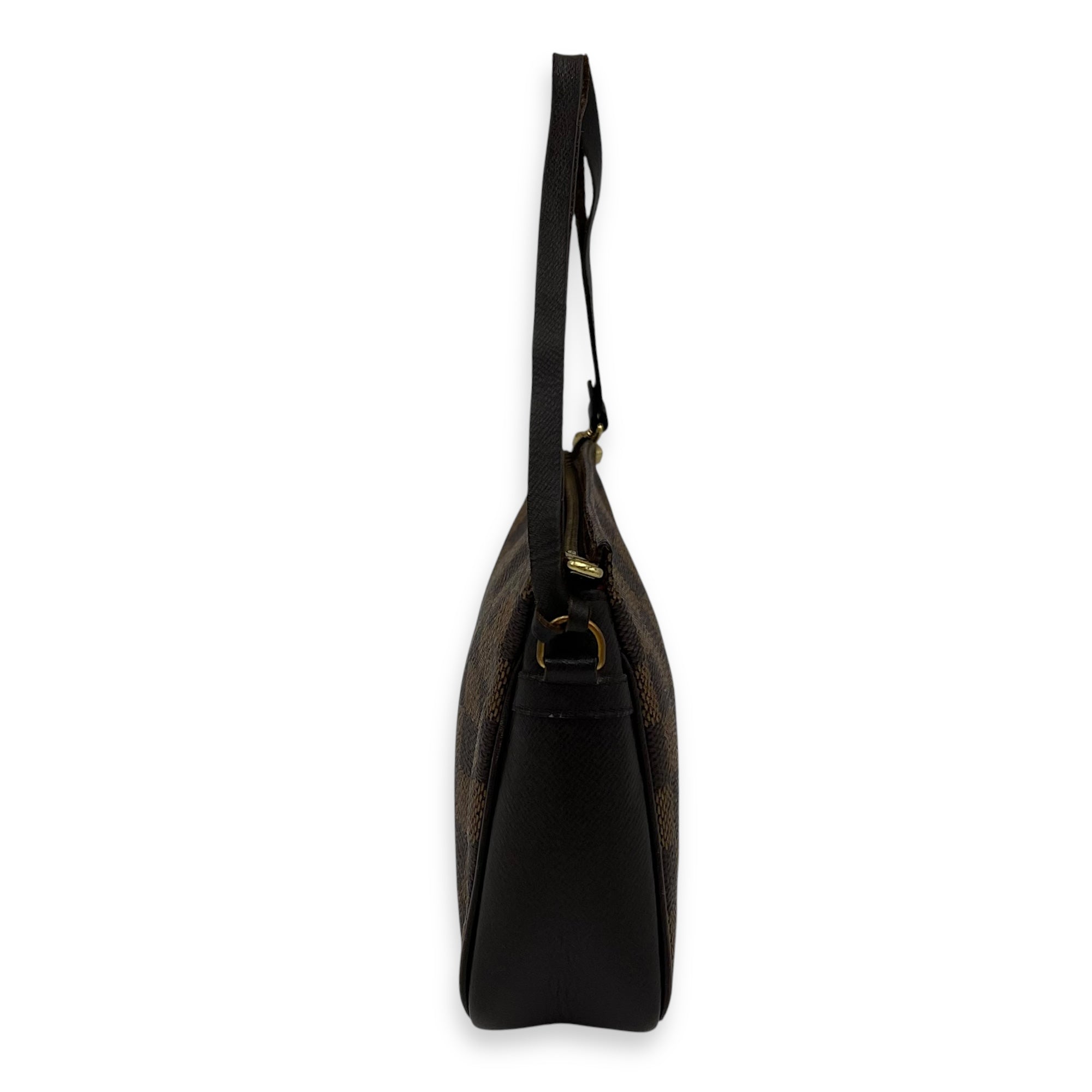 Louis Vuitton Trousse Pouch Brown in Coated Canvas, Gold hardware_5