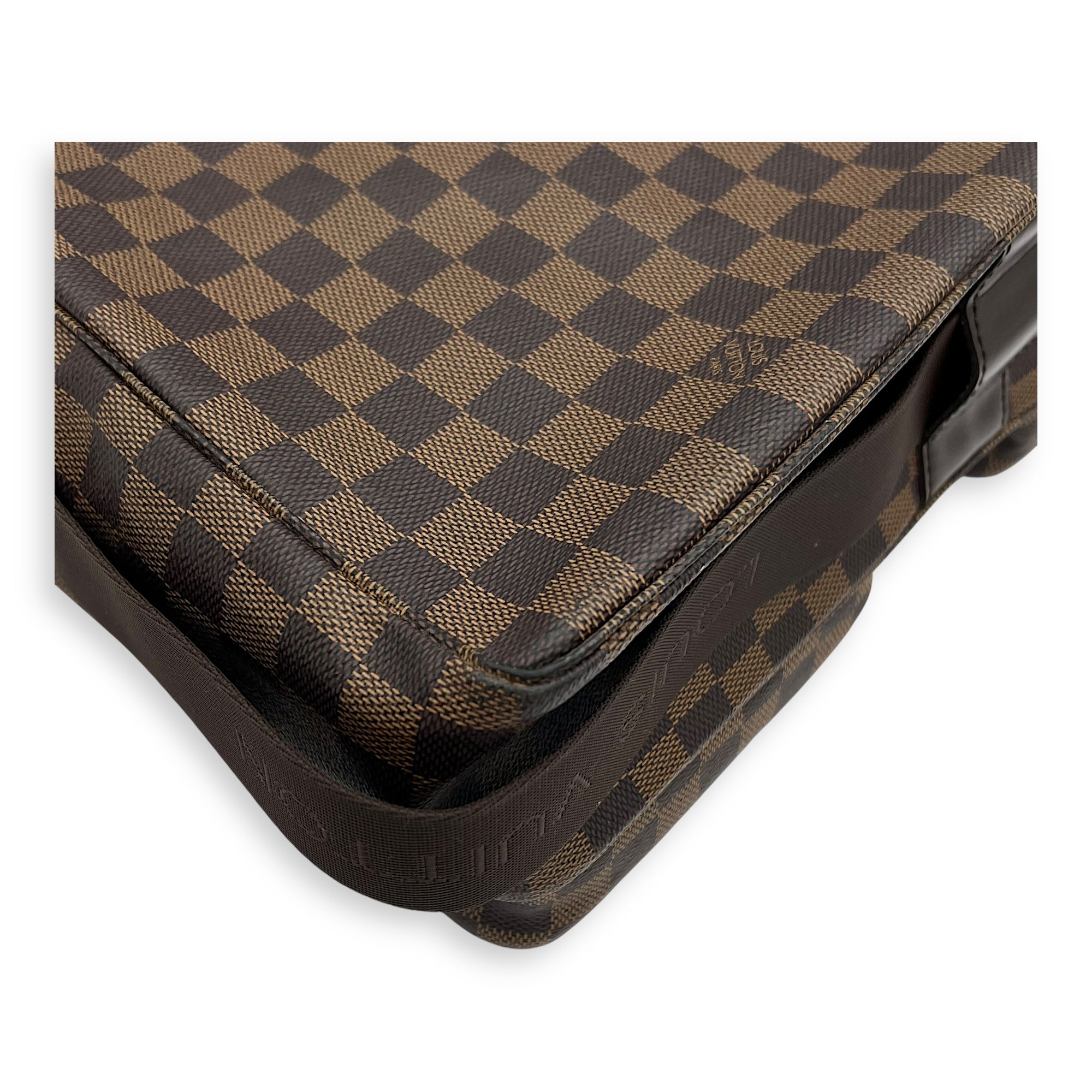 Louis Vuitton broadway Messenger Brown in Coated Canvas, Silver hardware_11