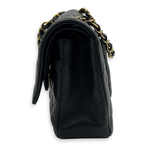 Chanel Classic Shoulder Bag Medium Black in Caviar Leather, Gold hardware_3
