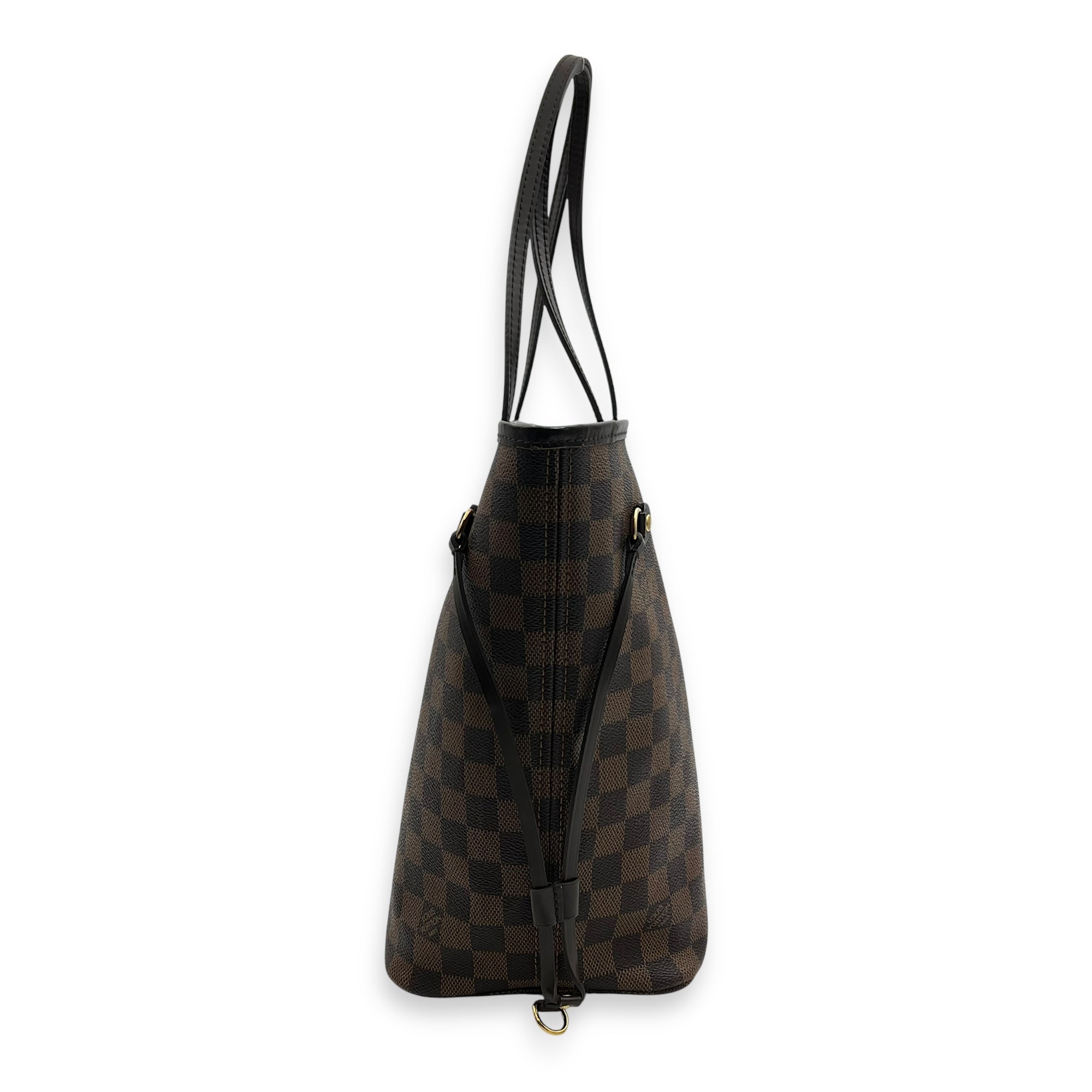 Louis Vuitton Neverfull Tote Bag MM Brown in Coated Canvas, Gold hardware_3