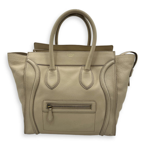 Luggage Mini Top handle bag in Calfskin, Gold Hardware