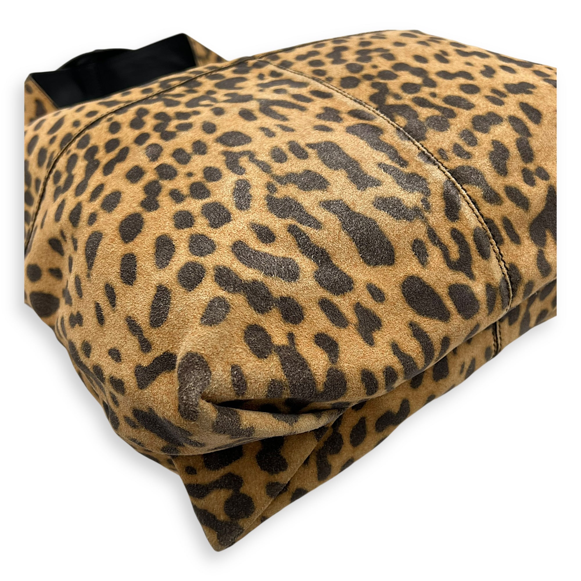 Givenchy George V Leopard Print Tote Bag in Suede Leather_11