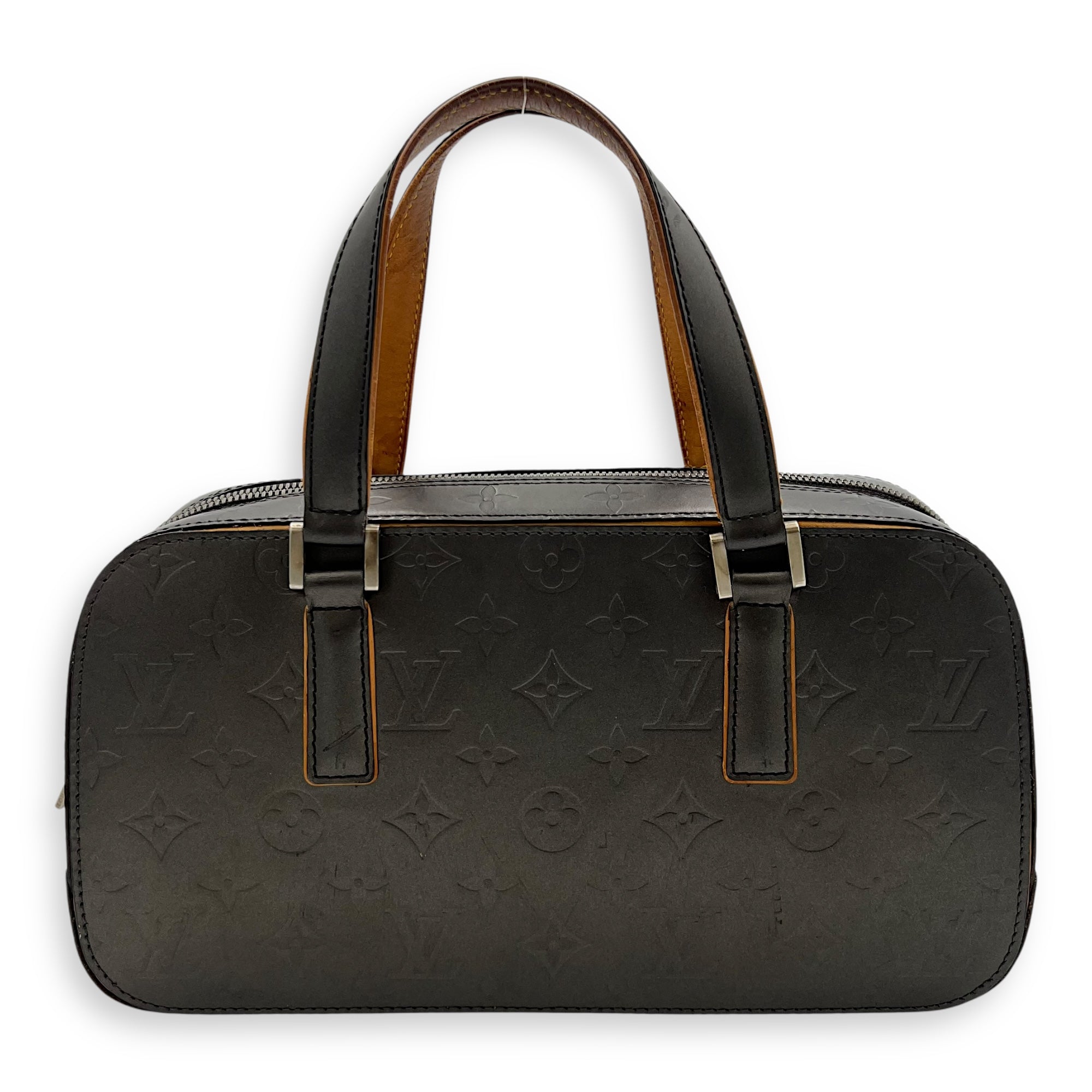 Louis Vuitton Shelton Top Handle Bag Grey in Others, Silver hardware_2