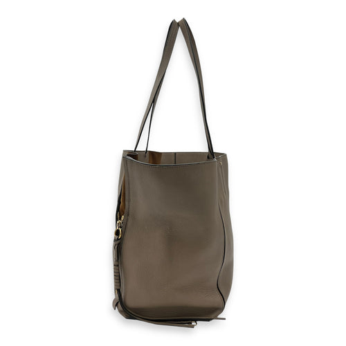 Chloé Milo Tote Bag Beige in Calfskin_3