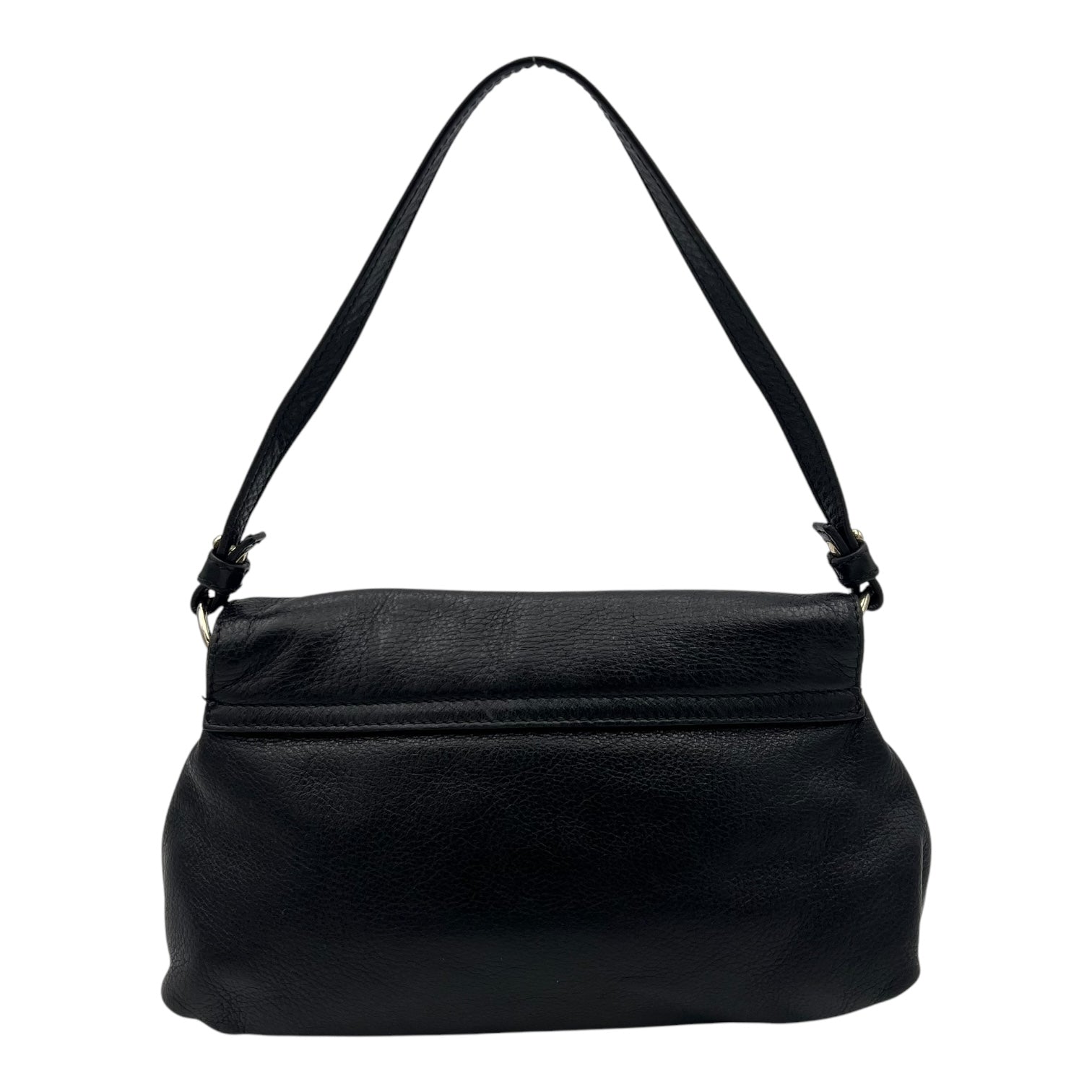 Chloé Lily Shoulder Bag Black in Calfskin, Gold hardware_2