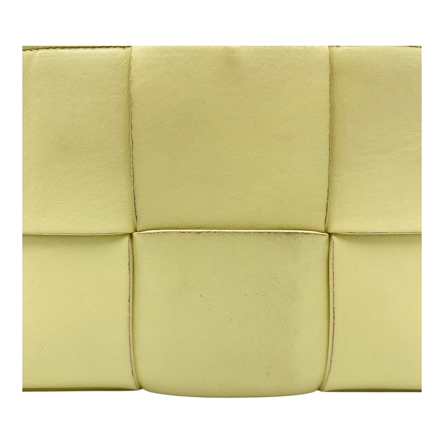 Bottega Veneta Arco Yellow Tote Bag in Lambskin_9