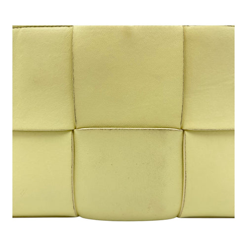 Bottega Veneta Arco Yellow Tote Bag in Lambskin_9