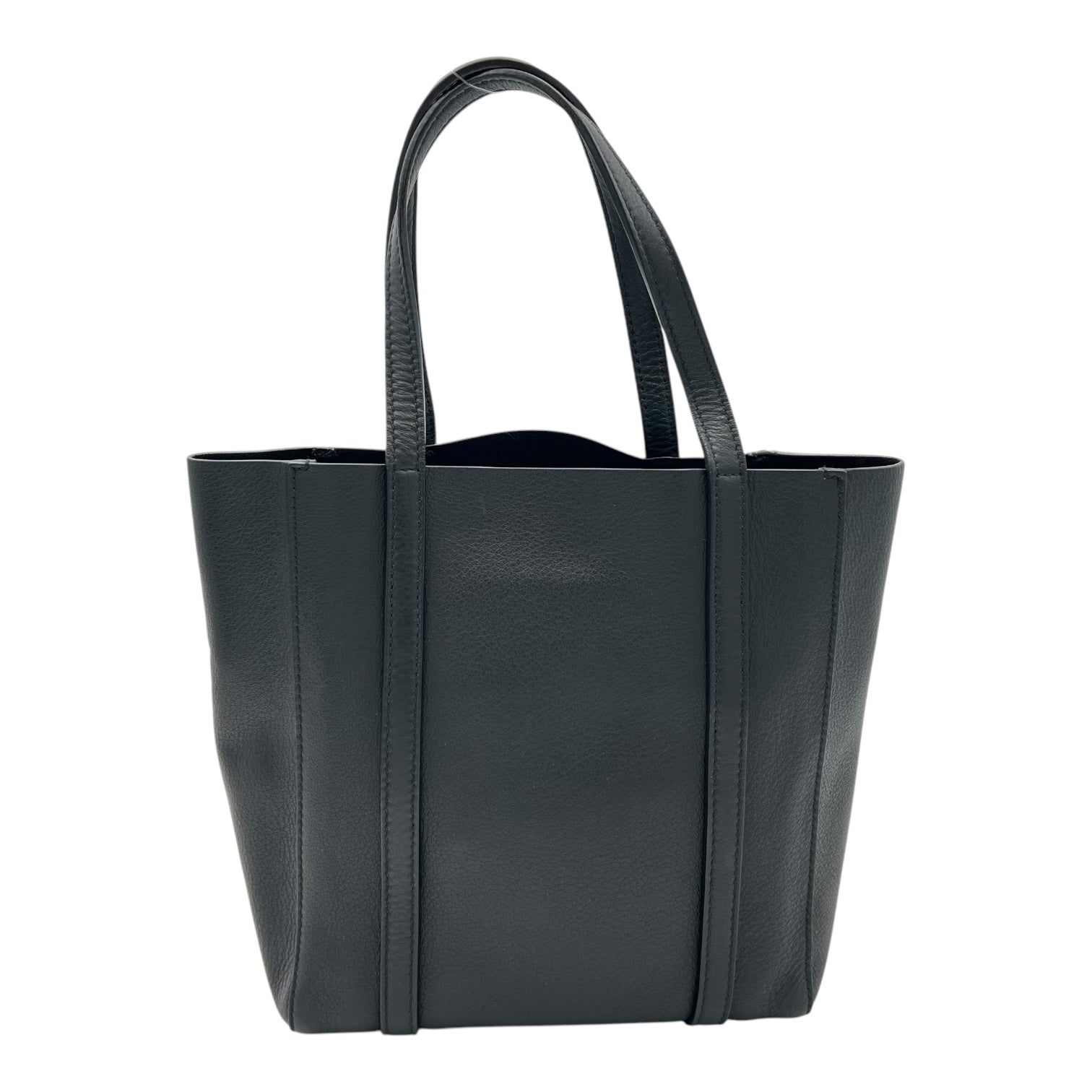 Balenciaga Everyday Tote Bag Black in Calfskin, Silver hardware_2