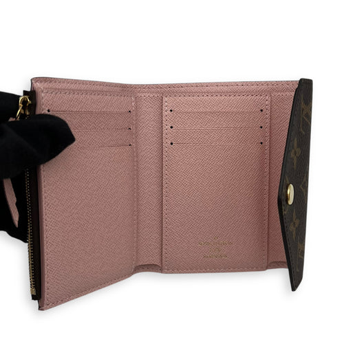 Louis Vuitton Victorine Wallet Brown in Monogram Coated Canvas, Gold hardware_6
