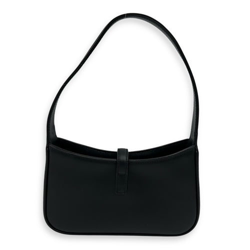 Saint Laurent Le 5 A 7 Shoulder Bag Mini Black in Calfskin, Gold hardware_2