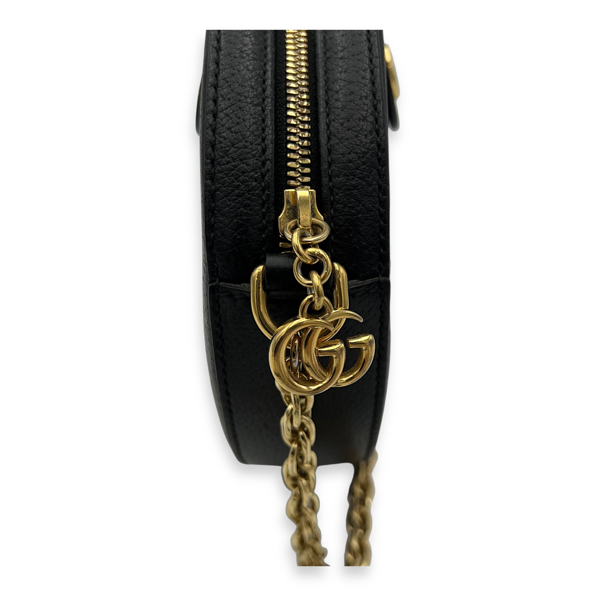 Gucci Ophidia Crossbody Bag Black in Calfskin, Gold hardware_10
