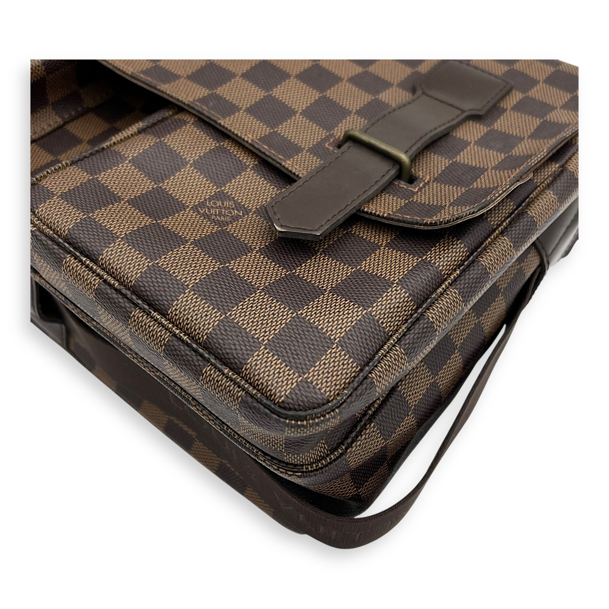Louis Vuitton broadway Messenger Brown in Coated Canvas, Silver hardware_10