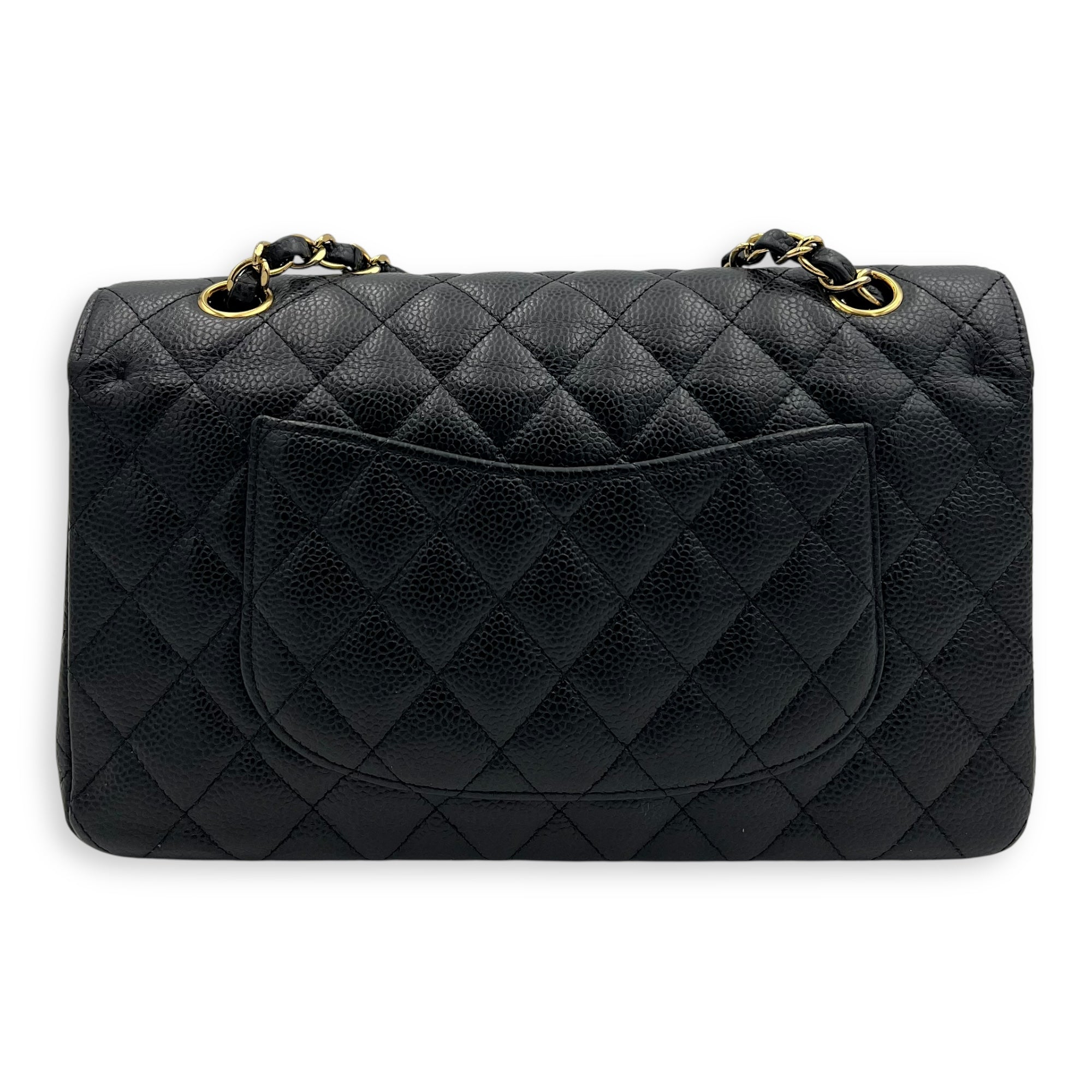 Chanel Classic Shoulder Bag Medium Black in Caviar Leather, Gold hardware_2