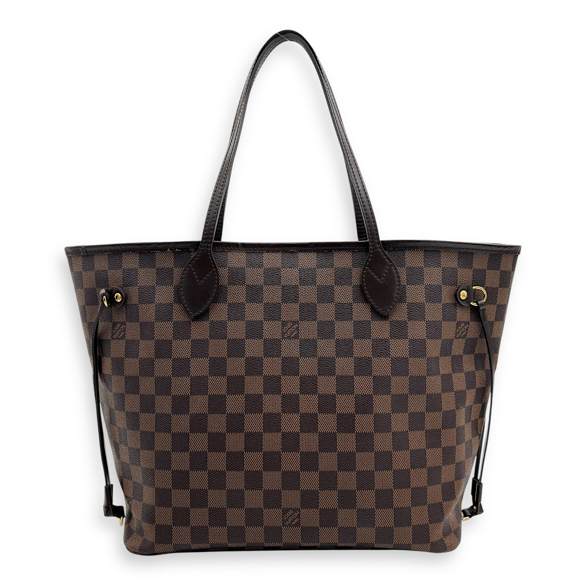 Louis Vuitton Neverfull Tote Bag MM Brown in Coated Canvas, Gold hardware_1