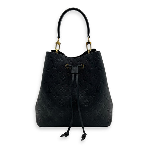 Louis Vuitton NeoNoe MM Black Bucket Bag in Monogram Empreinte Leather, Gold hardware_1