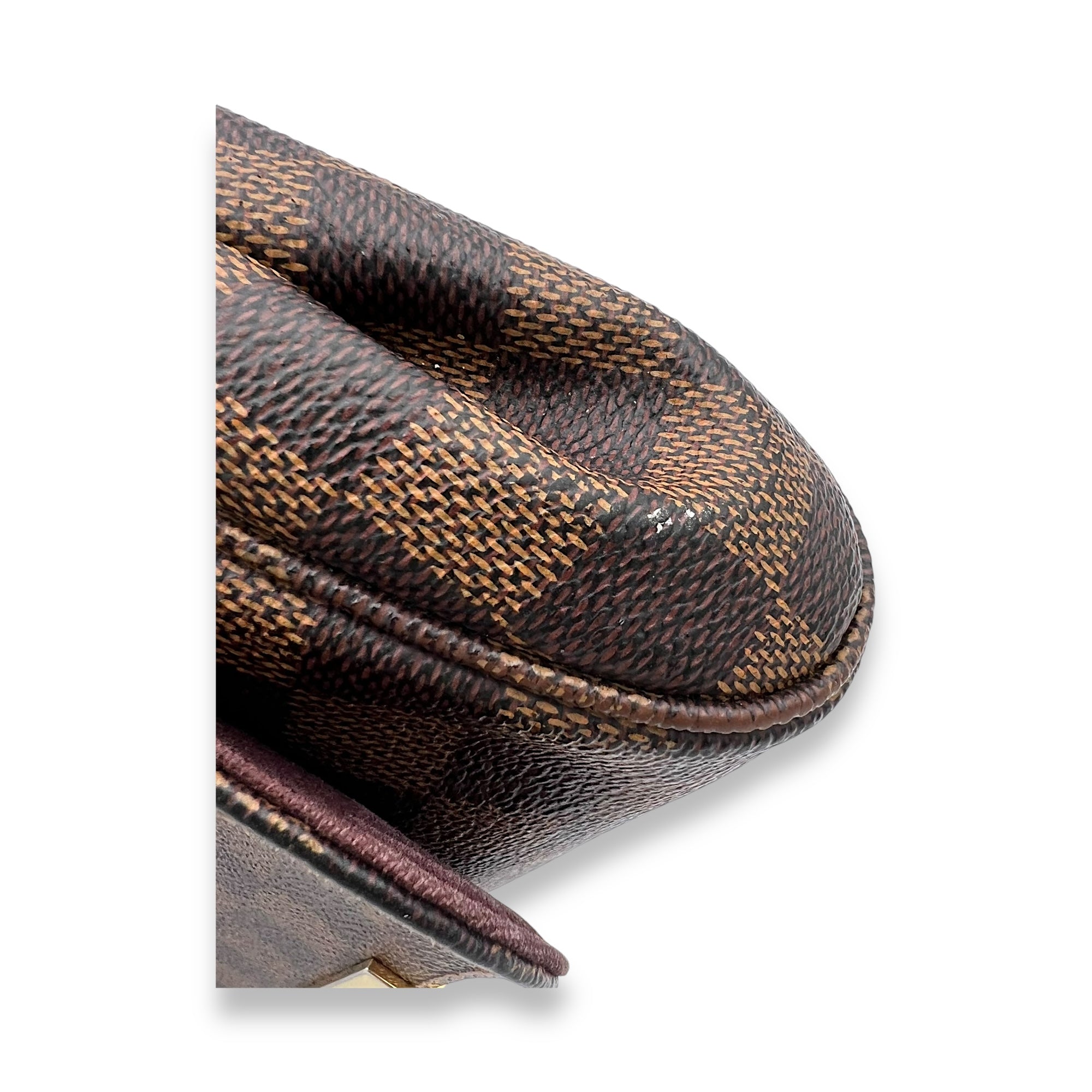 Favourite Damier Ebene Crossbody Bag in Coated Canvas, Gold hardware