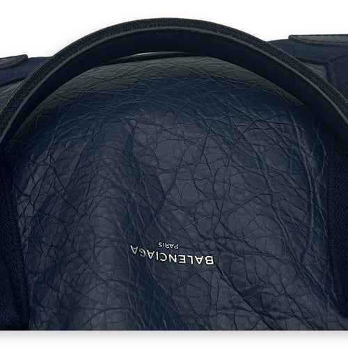 Cabas Top Handle Bag XS Blue in Lambskin