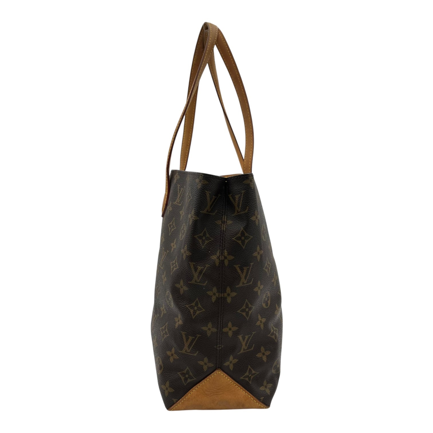 Wilshire Tote Bag MM Brown in Monogram Coated Canvas, Gold hardware