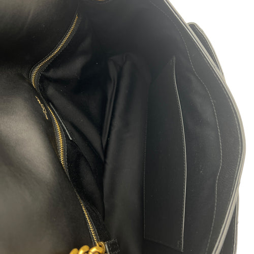 Niki Medium Black Shoulder Bag in Lambskin, Gold hardware