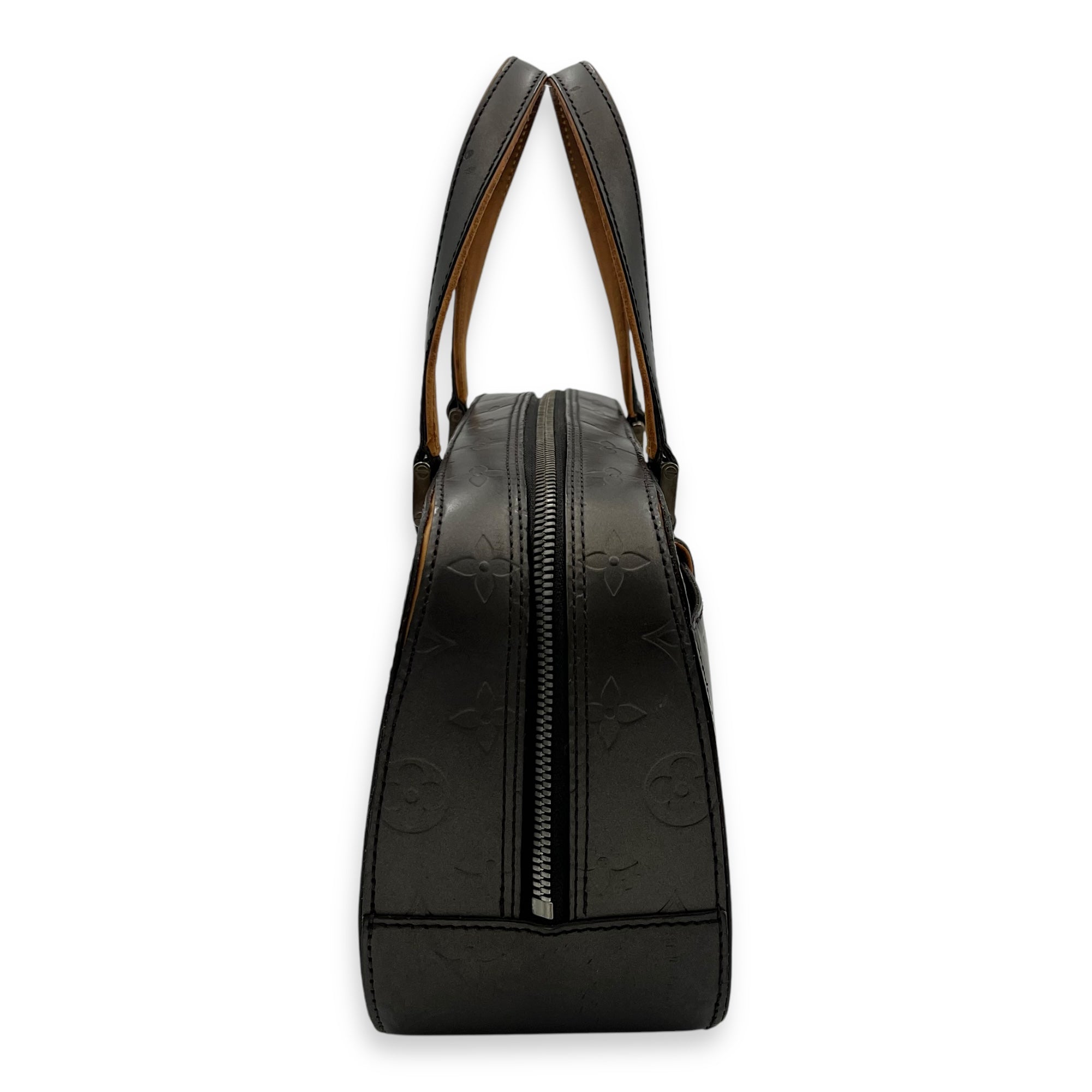 Louis Vuitton Shelton Top Handle Bag Grey in Others, Silver hardware_3