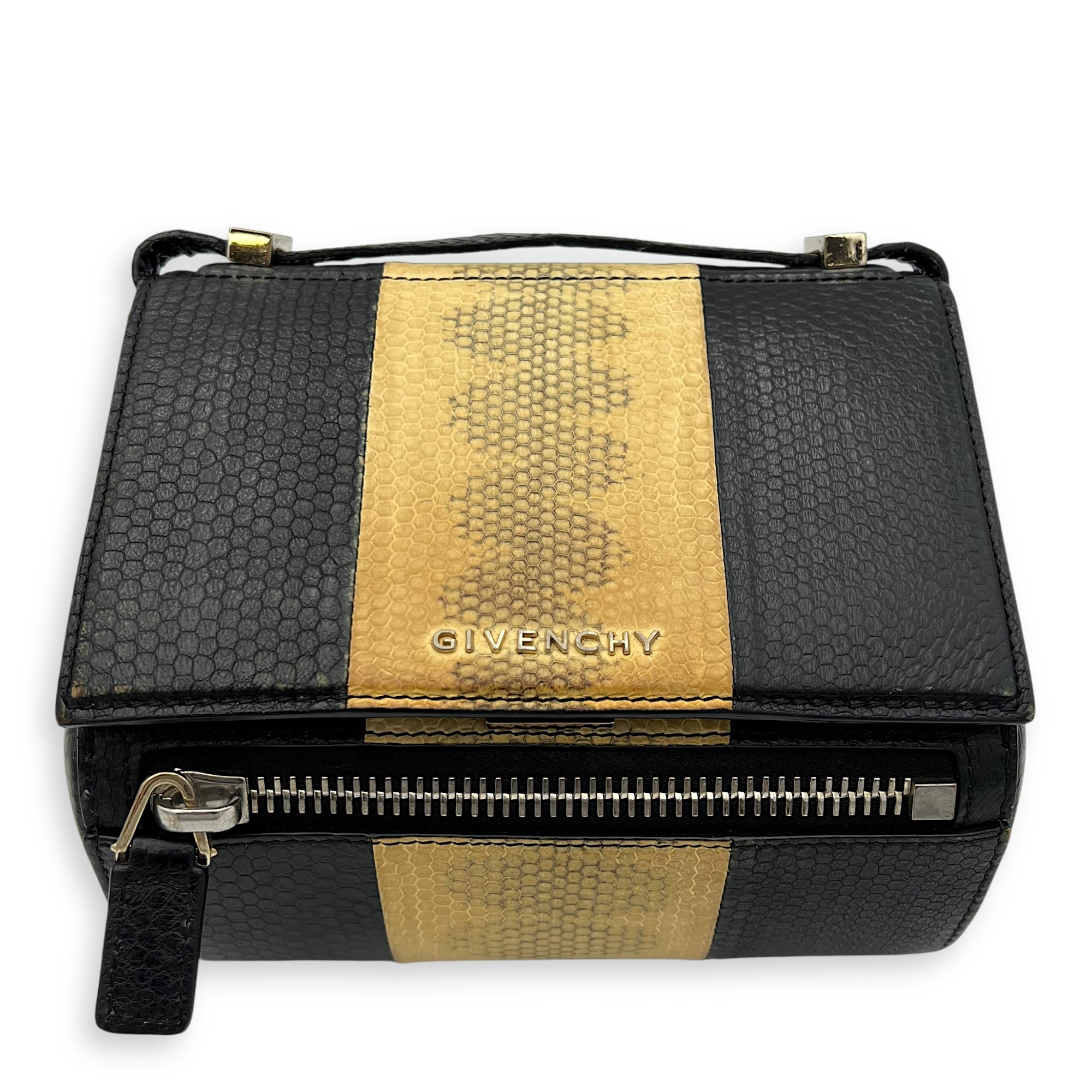 Givenchy Pandora Box Crossbody Bag Multi-colour in Python Leather, Silver hardware_1