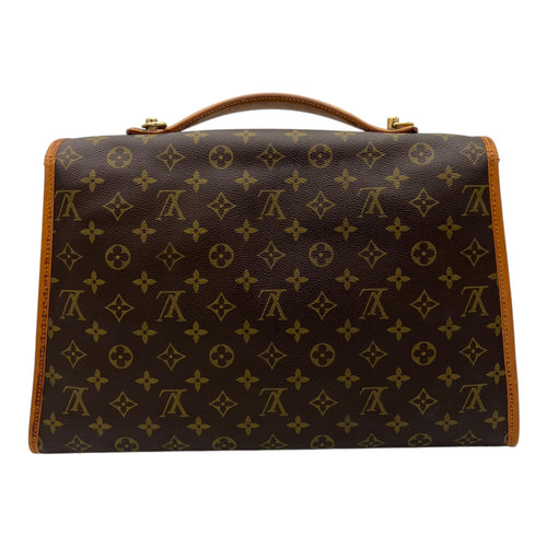 Louis Vuitton Beverly Top Handle Bag Brown in Monogram Coated Canvas, Gold hardware_2