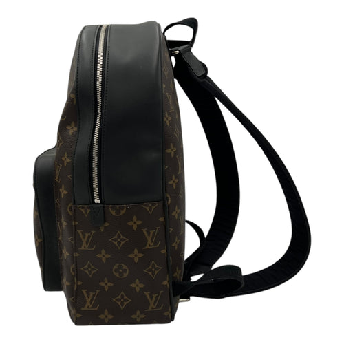 Louis Vuitton Macassar Backpack Brown in Monogram Coated Canvas, Silver hardware_4